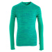 Detské spodné tričko na futbal Keepdry 500 s dlhými rukávmi zelené