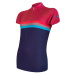 Women's cycling jersey Sensor Cyklo Summer Stripe Blue/Lilla