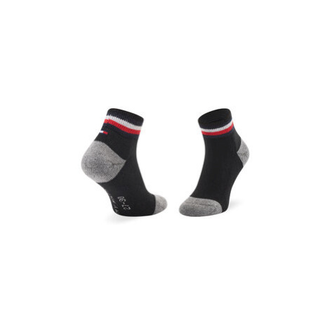 Tommy Hilfiger Súprava 2 párov vysokých detských ponožiek 100001501 Čierna