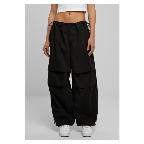 Women's cotton parachute pants black Urban Classics