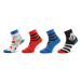 Adidas Súprava 3 párov vysokých detských ponožiek Mickey Mouse Crew Socks 3 Pairs IB6776 Farebná