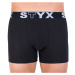 Men's boxers Styx long sports rubber black