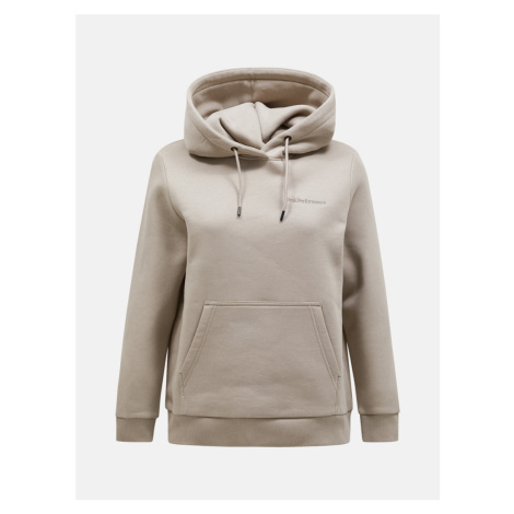 Mikina Peak Performance W Original Small Logo Hood Avid Beige