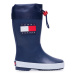 Tommy Hilfiger Gumáky Rain Boot T3X6-30766-0047 M Tmavomodrá