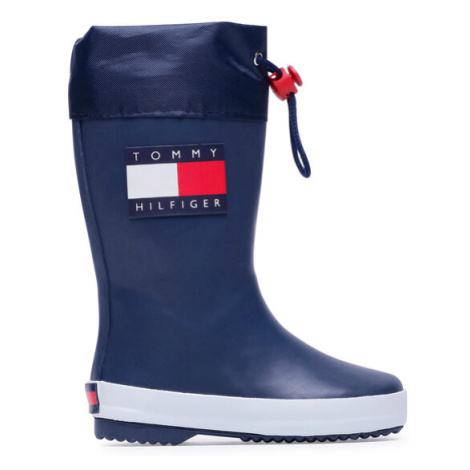 Tommy Hilfiger Gumáky Rain Boot T3X6-30766-0047 M Tmavomodrá