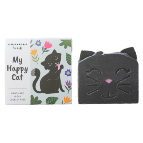 Almara Soap For Kids My Happy Cat ručne vyrobené mydlo s vôňou broskyne pre deti