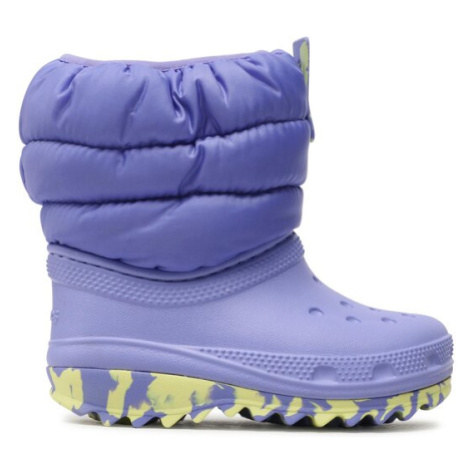 Crocs Snehule Classic Neo Puff T 207683 Fialová