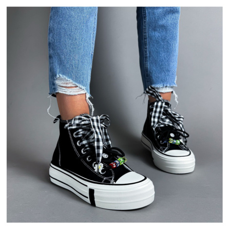 Čierne členkové tenisky iMóda