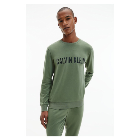 Calvin Klein khaki mens sweatshirt L/S Sweatshirt - Mens