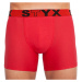 Men's boxers Styx long sports rubber red