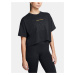 Under Armour Women's T-Shirt UA W VARSITY MIX HW SS CROP - Ladies