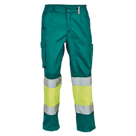 Cerva Bilbao Pánske pracovné nohavice 03520008 zelená/žltá