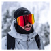 HORSEFEATHERS Okuliare na snowboard Colt - black/mirror red BLACK