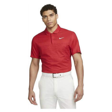 Nike Dri-Fit ADV Tiger Woods Mens Golf Polo Gym Red/University Red/White Polo košeľa