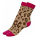 Fuchsiovo-hnedé ponožky Pretty Wild 100DEN