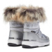 Detské členkové zimné topánky MOON BOOT Monaco Low WP Girl white silver