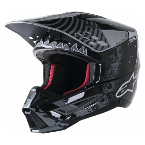 Alpinestars S-M5 Solar Flare Helmet Black/Gray/Gold Glossy Prilba