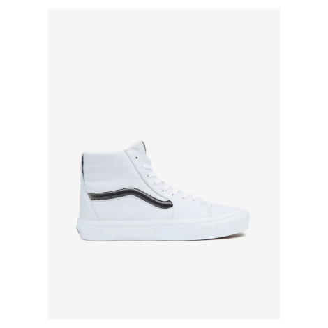 White Women's Ankle Leather Sneakers VANS - Women