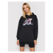 New Balance Úpletové šaty Athletics Erin Loree Hoodie WD11506 Čierna Oversize