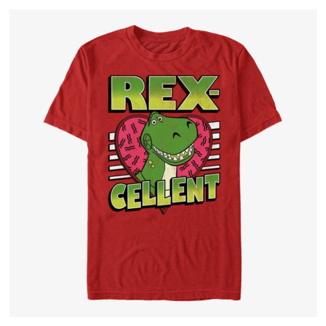 Queens Disney Toy Story 1-3 - Rexcellent Heart Unisex T-Shirt Red