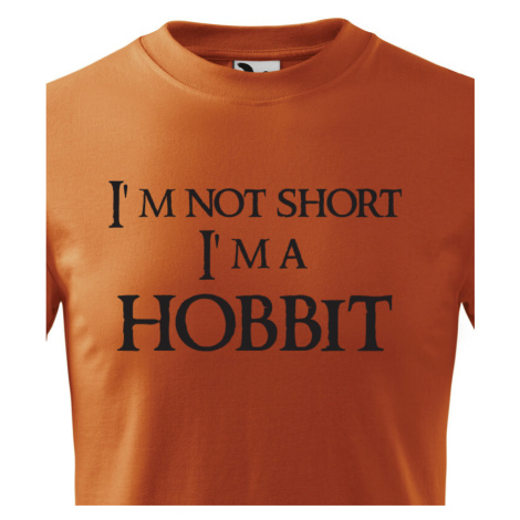 Detské tričko "I am not short I am Hobbit" -  Nie som malý, som hobit