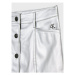 Calvin Klein Jeans Sukňa Metallic IG0IG01773 Strieborná Regular Fit