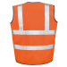 Result Unisex bezpečnostná reflexná vesta R021X Fluorescent Orange