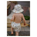 Detský bavlnený klobúk Jamiks DUFFY béžová farba, bavlnený