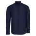 G721 DEWBERRY MENS SHIRT-PLAIN NAVY BLUE