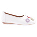 DGN 200-23y Women's Zennee Flat Shoes with Flower Accessories.