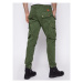 Alpha Industries Bavlnené nohavice Combat 126215 Zelená Slim Fit