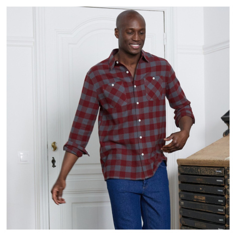 Flanelová kockovaná košeľa, súprava 3 ks Blancheporte