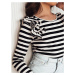 Women's striped blouse MORAS black Dstreet