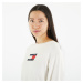 Sveter TOMMY JEANS Lw Center Flag S Pullover White