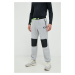 Nohavice New Balance pánske, šedá farba, s nášivkou