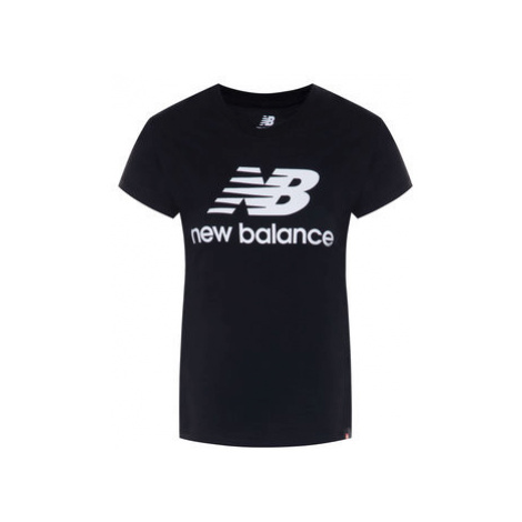 New Balance Tričko Essentials Stacked Logo Tee WT91546 Čierna Athletic Fit