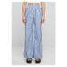 Women's Striped Loose Trousers White/Blue