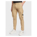 Calvin Klein Jeans Bavlnené nohavice J30J322043 Béžová Regular Fit