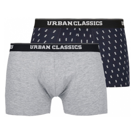 Urban Classics Boxerky  tmavomodrá / svetlosivá