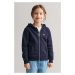 MIKINA GANT SHIELD ZIP HOODIE EVENING BLUE