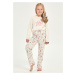 TARO Dievčenské pyžamo Nell3033 zz31-biela