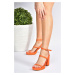 Fox Shoes Orange Thick Heeled Women's Casual Shoes