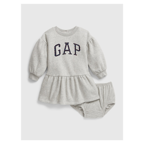 Baby GAP logo šaty set Šedá