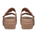 Crocs Šľapky Brooklyn Low Wedge Sandal W 207431 Béžová