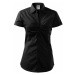 MALFINI Dámska košeľa s krátkym rukávom Chic - Čierna