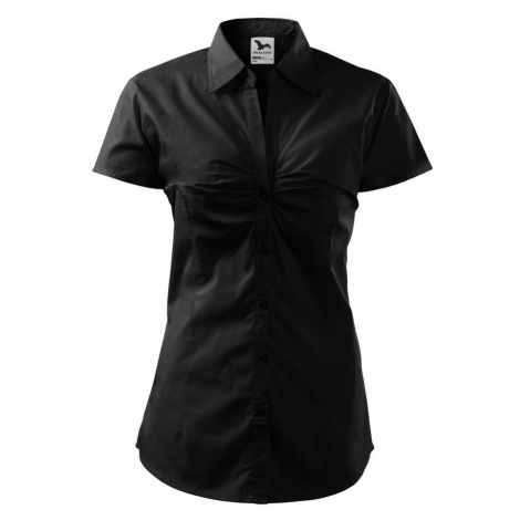 MALFINI Dámska košeľa s krátkym rukávom Chic - Čierna