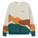 Rvlt Revolution  Printed Crewneck Sweatshirt 2783 - Offwhite  Mikiny Béžová