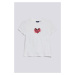 TRIČKO GANT D1. HEART SCRIPT SS T-SHIRT biela