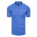 Men's cornflower blue Dstreet short sleeve shirt