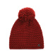 Winter hat with pompom ALPINE PRO GRANE merlot